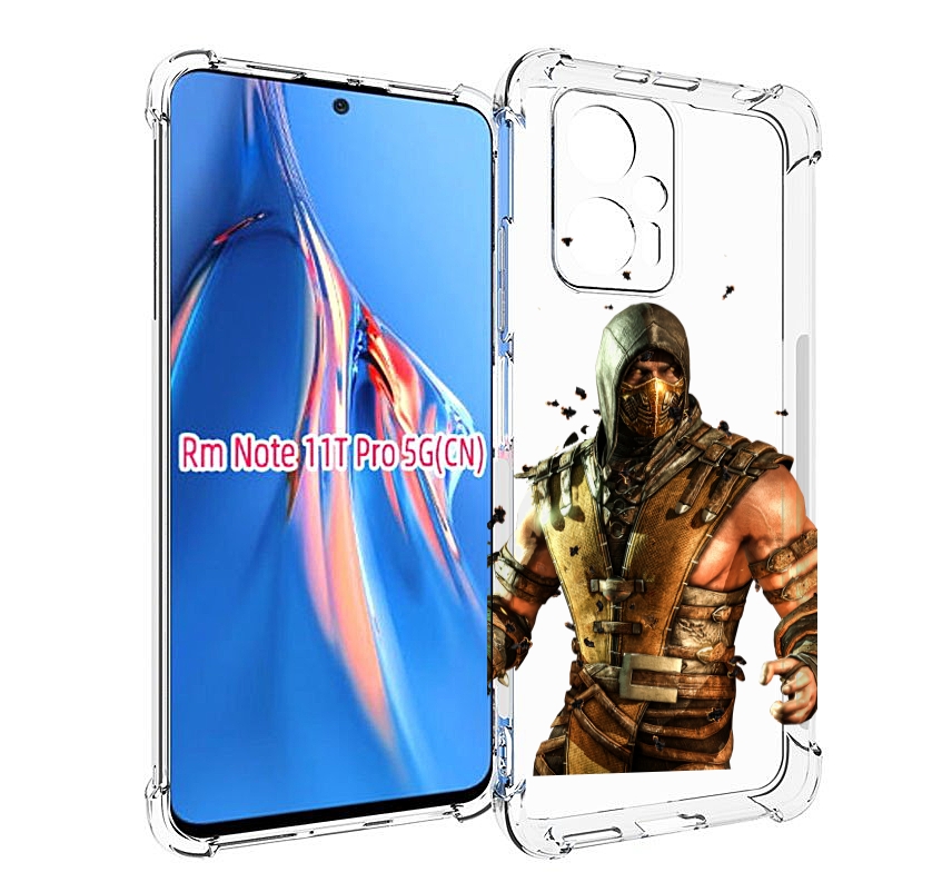 

Чехол MyPads Mortal Kombat scorpion для Xiaomi Redmi Note 11T Pro / 11T Pro Plus / Poco..., Прозрачный, Tocco