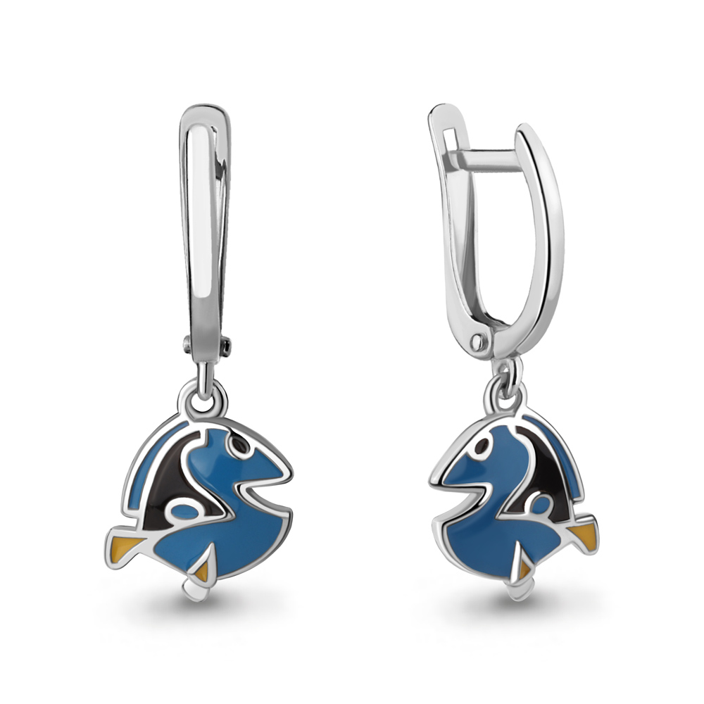 

Серьги из серебра с эмалью Aquamarine Aquamarine 34414_925_р, 34414_925_р