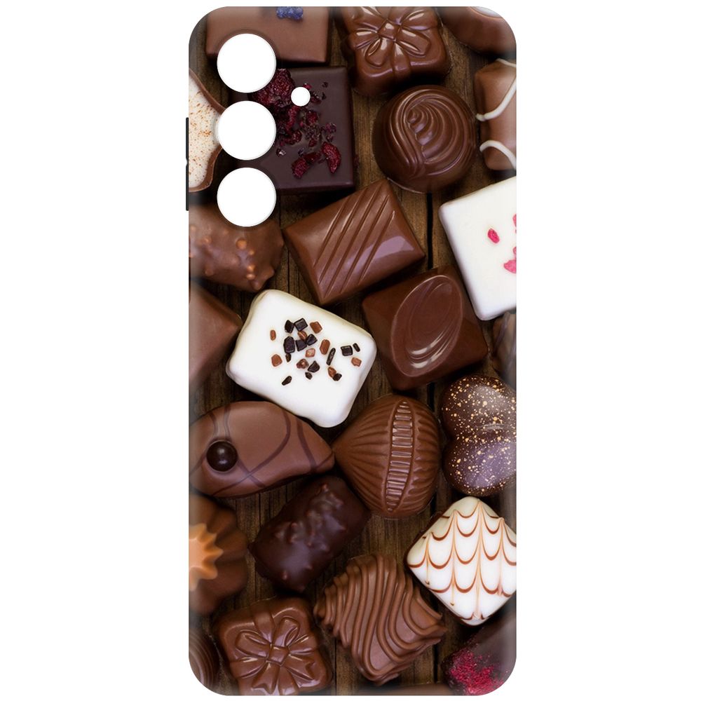 

Чехол-накладка Krutoff Soft Case Конфеты для Samsung Galaxy A16 черный