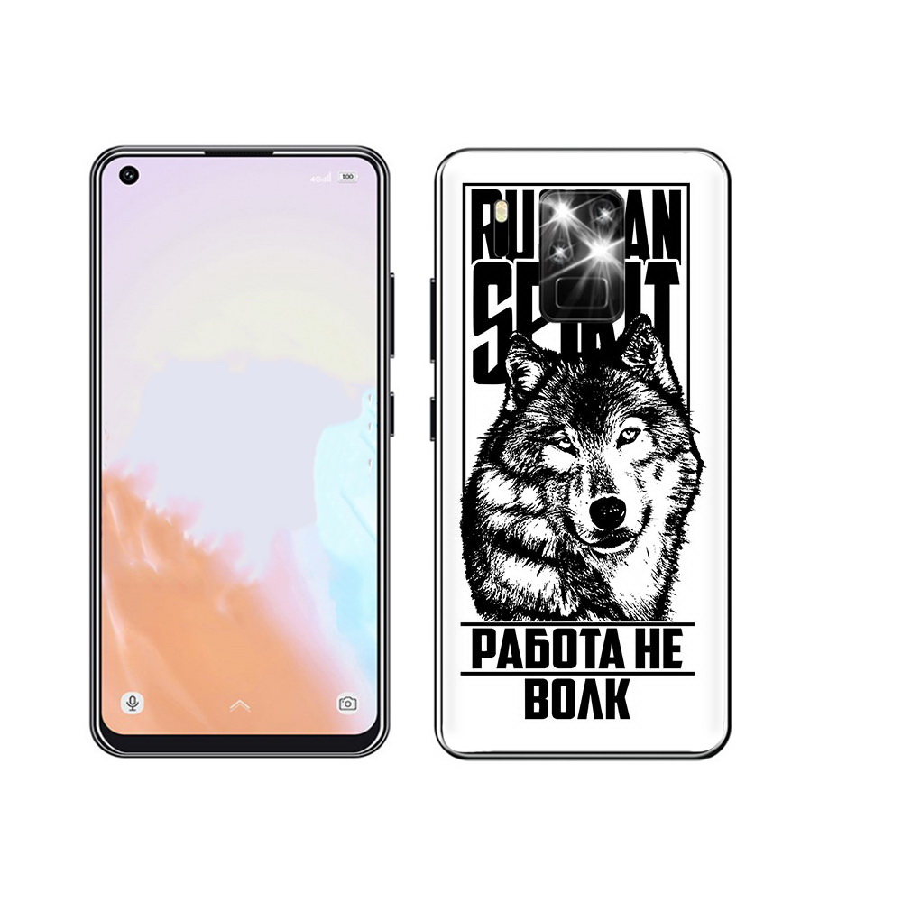 

Чехол MyPads Tocco для Oukitel C18 Pro работа не волк, Прозрачный, Tocco