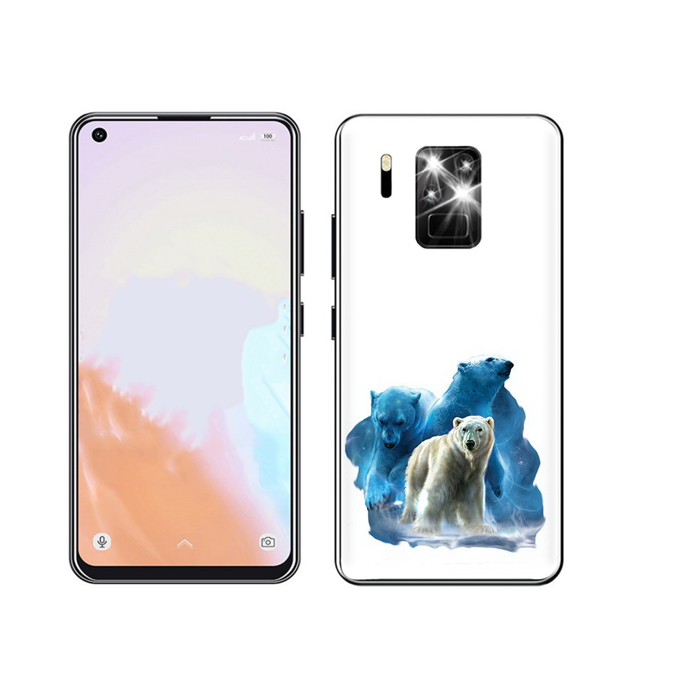 

Чехол MyPads Tocco для Oukitel C18 Pro полярный медведь, Прозрачный, Tocco