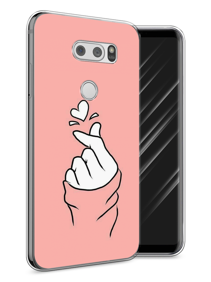 

Чехол Awog на LG V30 "Любовь-щелк", Оранжевый, 83050-7