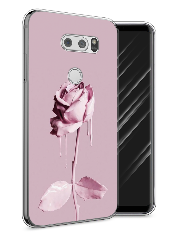 

Чехол Awog на LG V30 "Роза в краске", Белый;розовый, 83050-8
