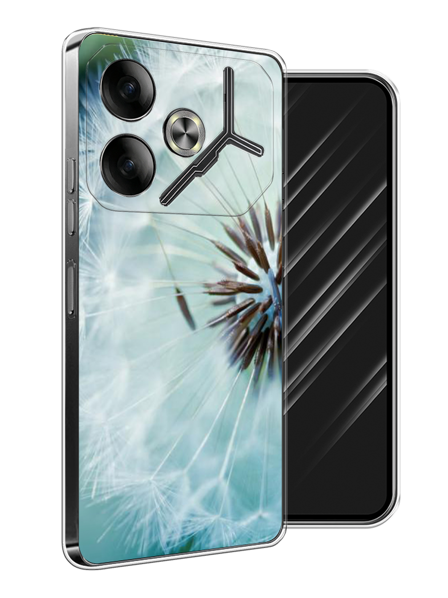 

Чехол Awog на Tecno Pova 6 "Пух одуванчика", Серебристый;серый, 305350-1