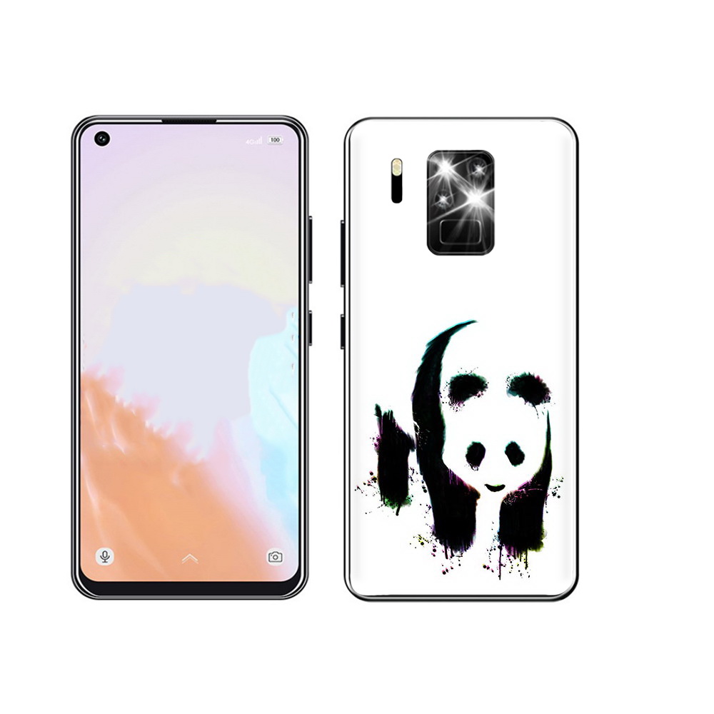 

Чехол MyPads Tocco для Oukitel C18 Pro панда в акварели, Прозрачный, Tocco