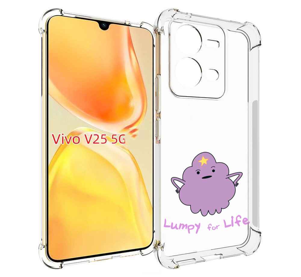 

Чехол MyPads Принцесса пупырчатого королевства для Vivo V25 5G / V25e, Прозрачный, Tocco
