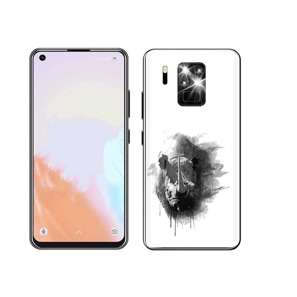 

Чехол MyPads Tocco для Oukitel C18 Pro носорог, Прозрачный, Tocco