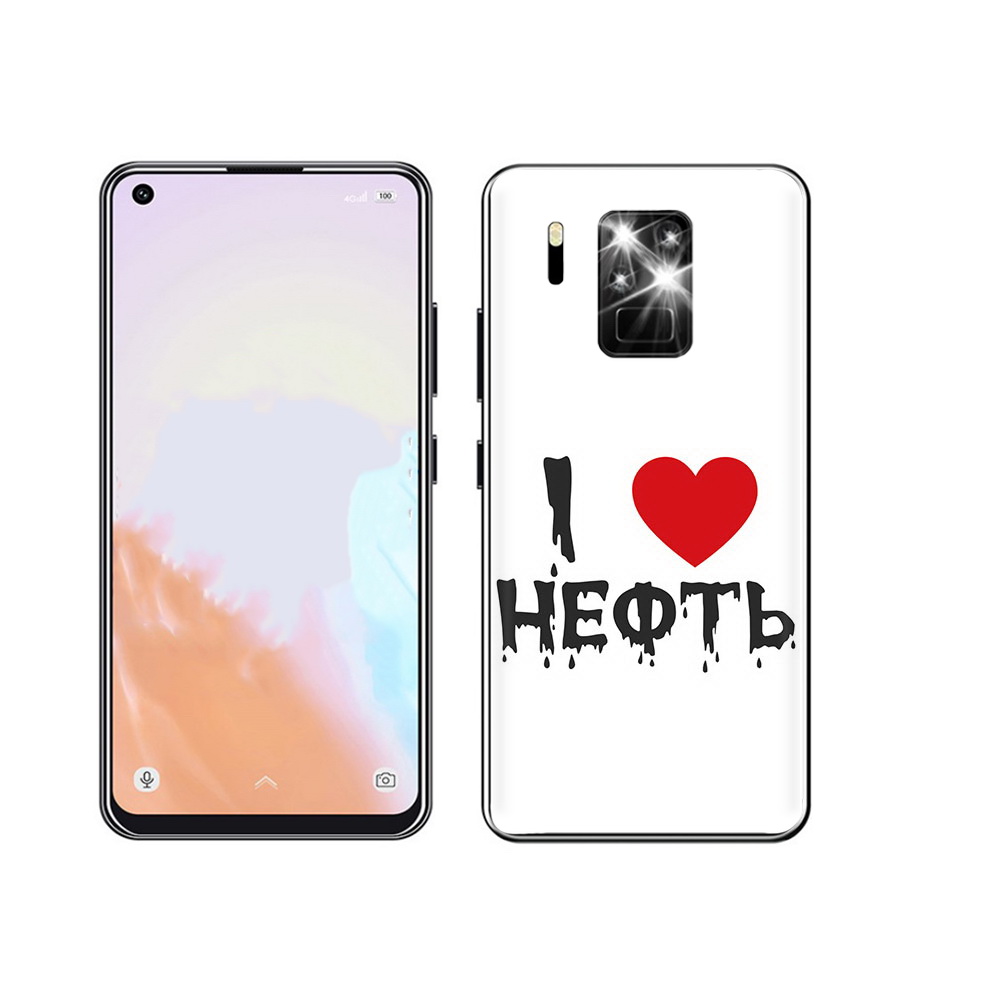 

Чехол MyPads Tocco для Oukitel C18 Pro нефть, Прозрачный, Tocco