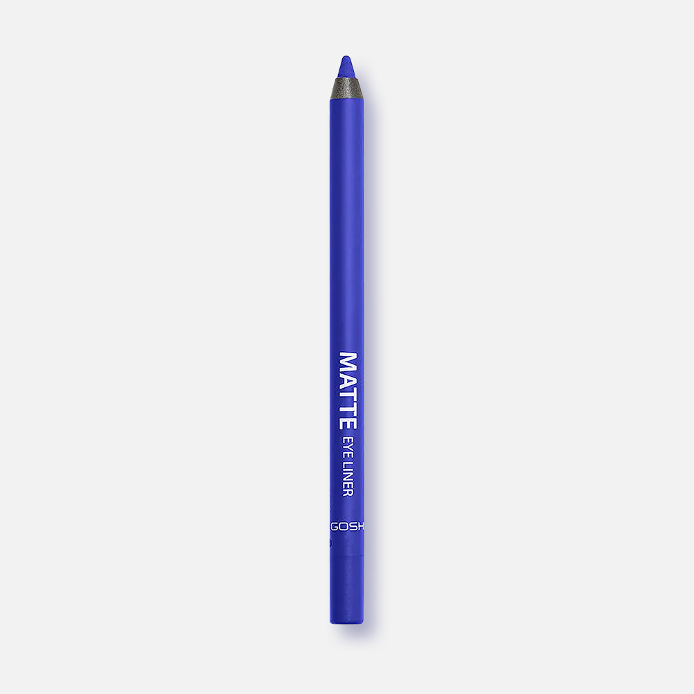 Карандаш для глаз GOSH COPENHAGEN Matte Crazy Blue, №008, 1,2 г gosh карандаш для глаз матовый matte eye liner