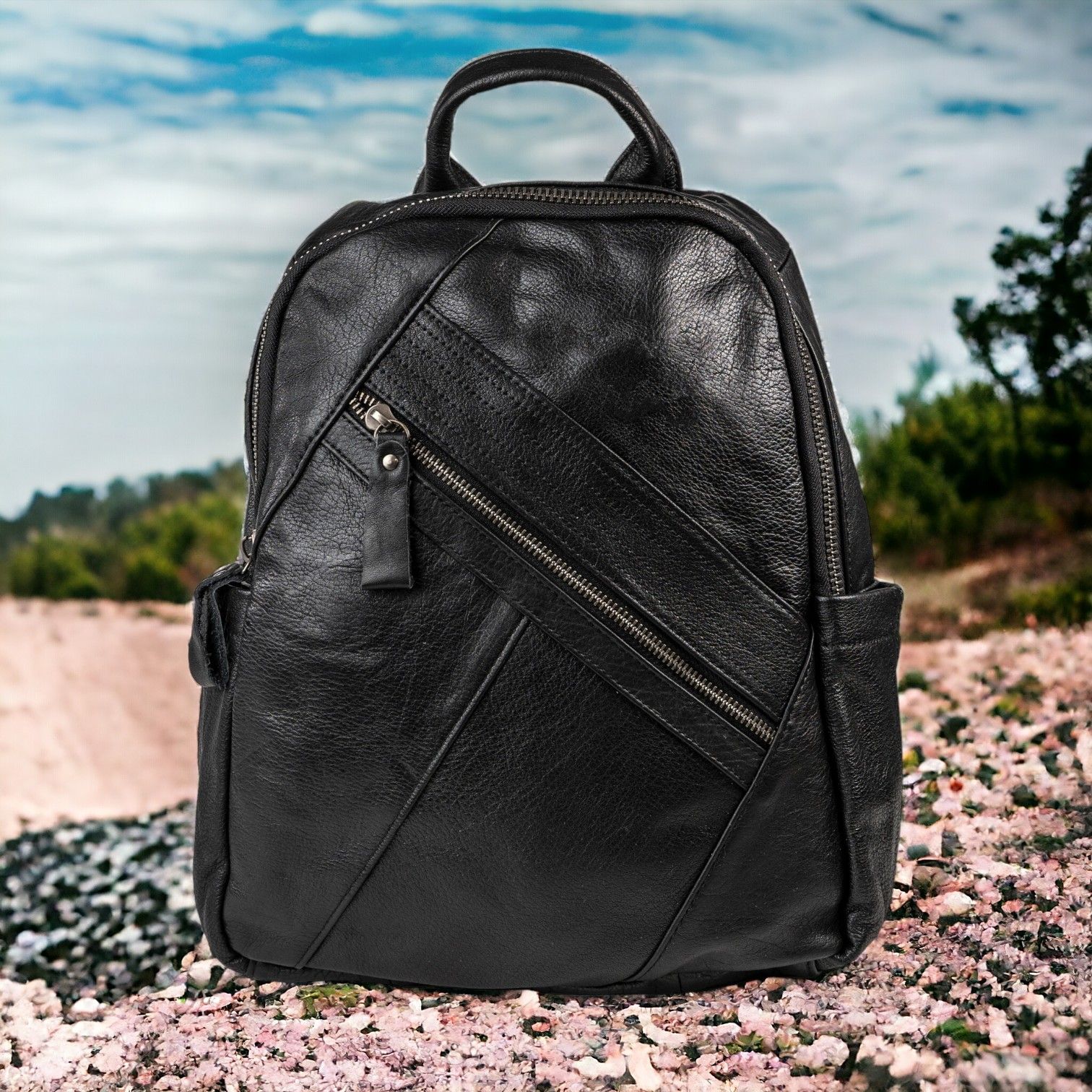 Рюкзак женский Capri CAP-5815-w черный, 32x25x11 см