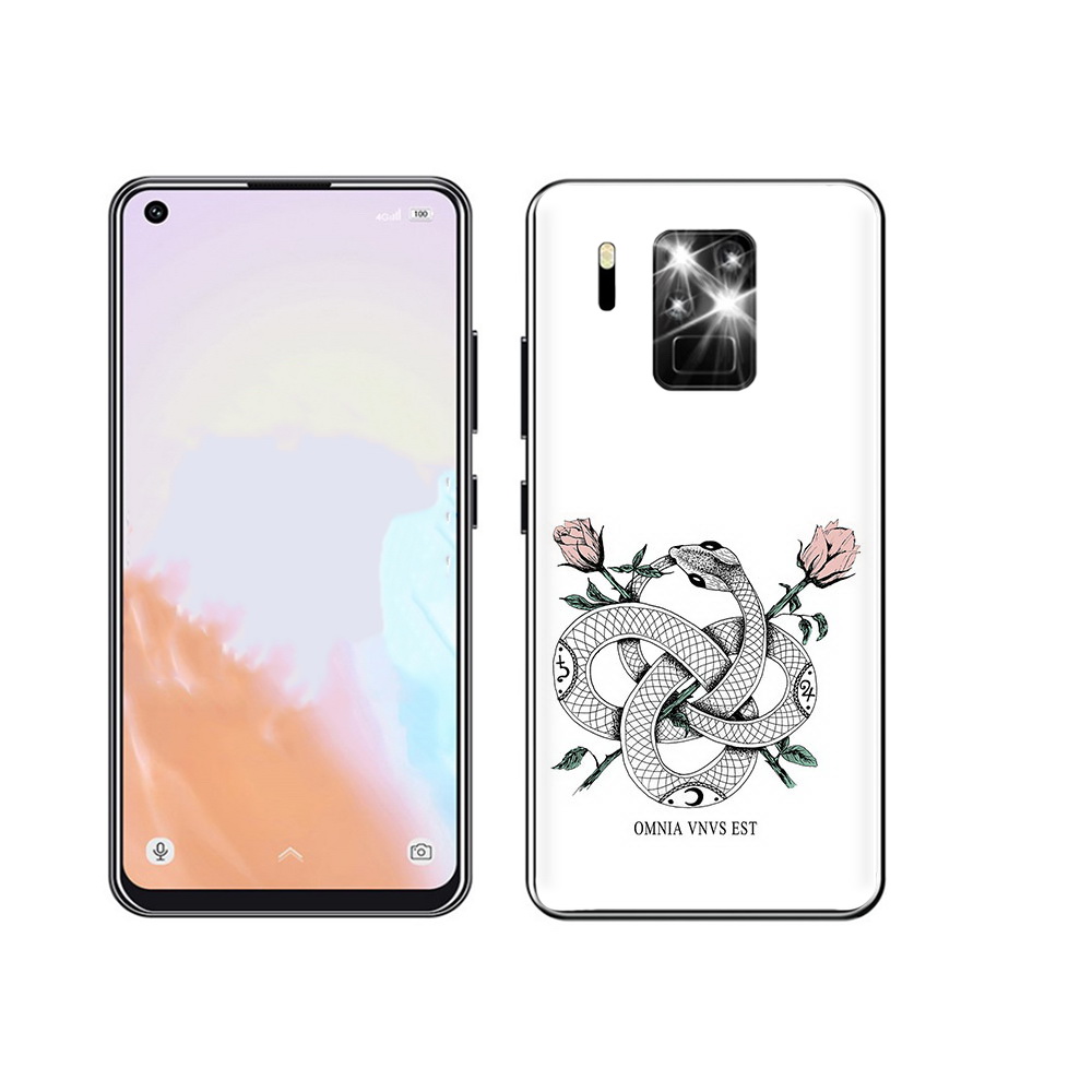 

Чехол MyPads Tocco для Oukitel C18 Pro нарисованная змея абстракция, Прозрачный, Tocco