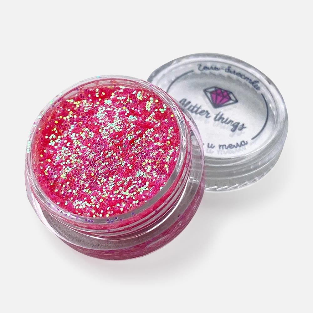 

Гель-блёстки Glitter things для лица и тела, Солнечная вспышка, 5 мл, Красный