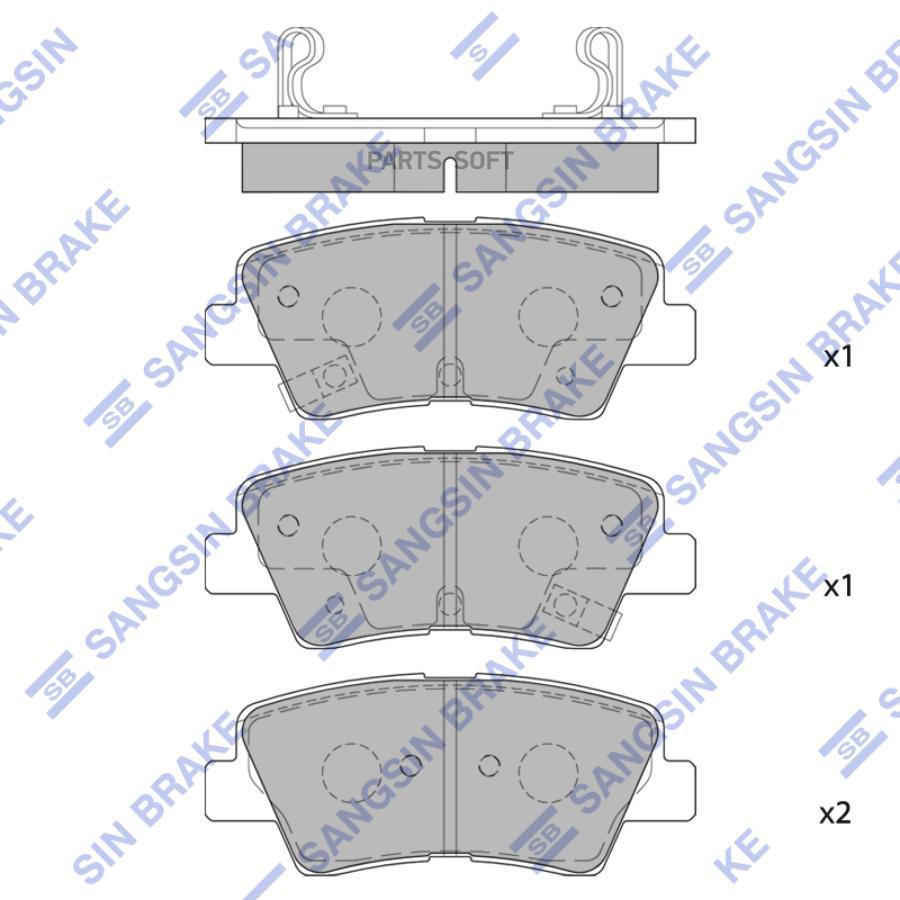 

Тормозные колодки Sangsin brake sp4459