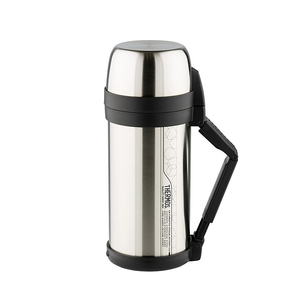 

Термос из нерж. стали тм THERMOS FDH Stainless Steel Vacuum Flask 1.65L, Серебристый;черный, FDH-1650 SBK