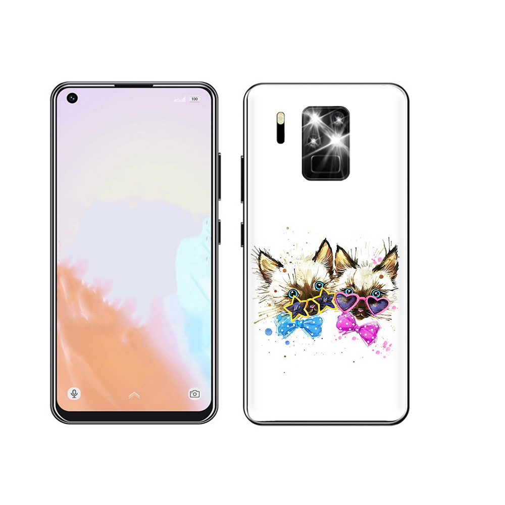 

Чехол MyPads Tocco для Oukitel C18 Pro милые котята, Прозрачный, Tocco