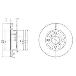 

Тормозной диск DELPHI BG2424