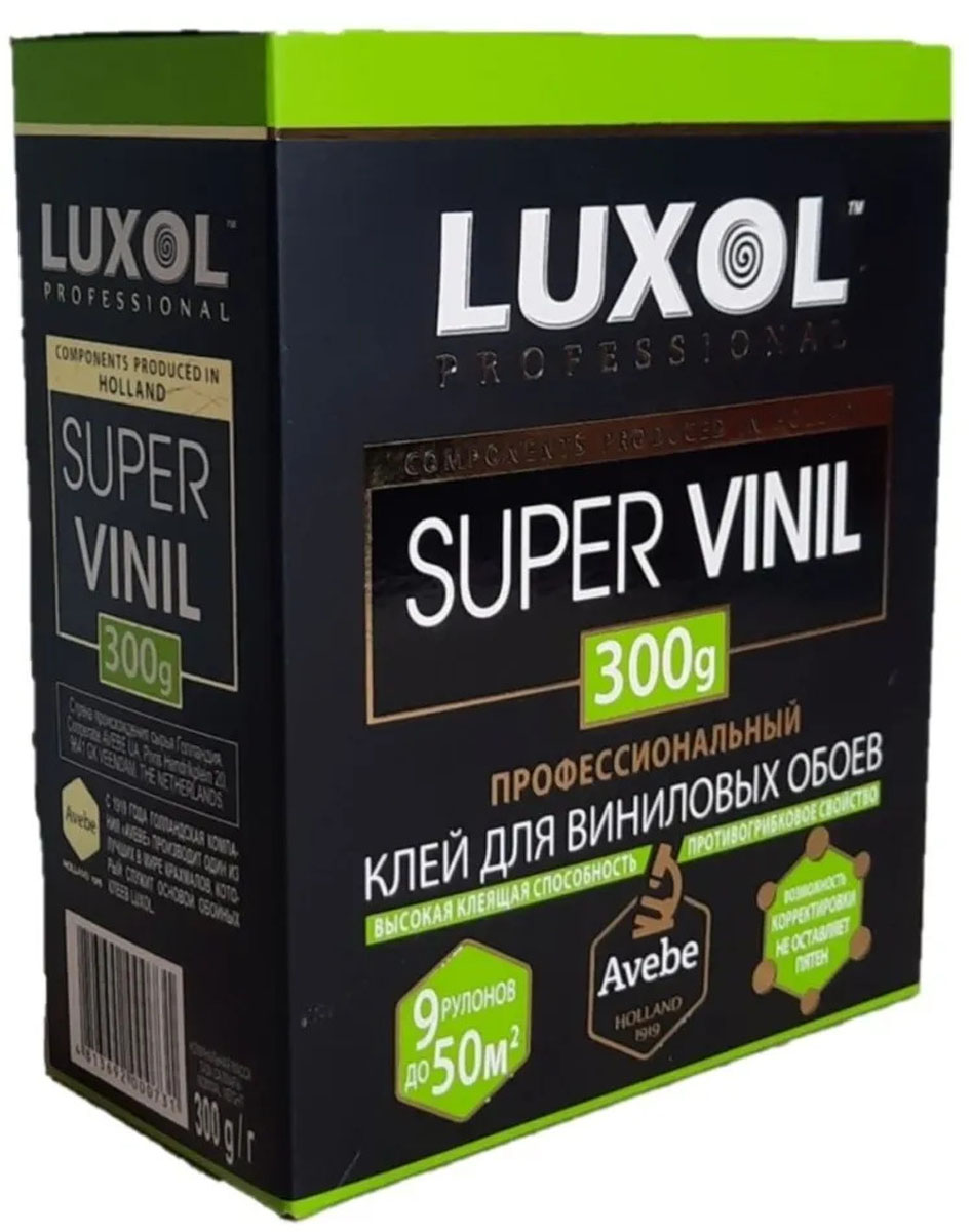 Клей обойный LUXOL SUPER VINIL (Professional) - 300 г пятновыводитель bagi 100 видов пятен 400 мл