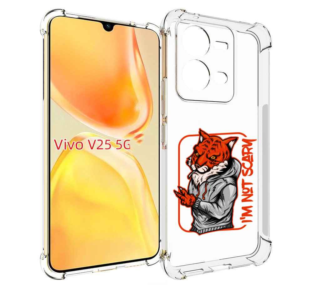 

Чехол MyPads Лис для Vivo V25 5G / V25e, Прозрачный, Tocco
