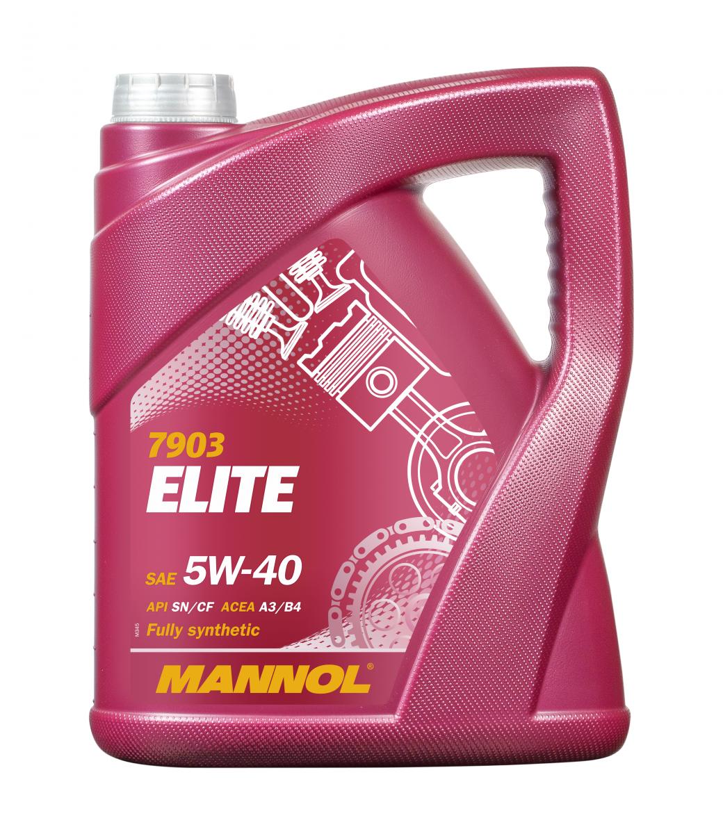 фото Моторное масло mannol elite fully synthetic motor oil 7903-5 5w40 5 л