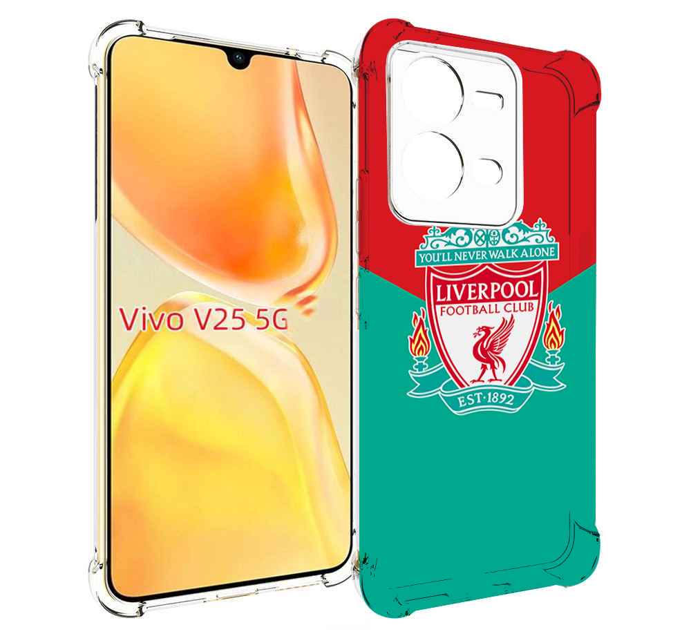 

Чехол MyPads Ливерпуль мужской для Vivo V25 5G / V25e, Прозрачный, Tocco