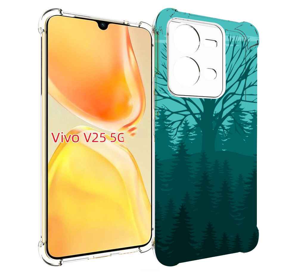 

Чехол MyPads Лес для Vivo V25 5G / V25e, Прозрачный, Tocco