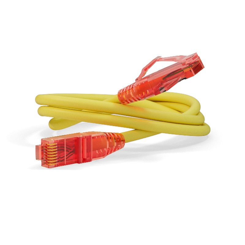 

Кабель Hyperline RJ45-RJ45 вилка-вилка 1м (PC-LPM-UTP-RJ45-RJ45-C5e-1M-LSZH-YL) желтый