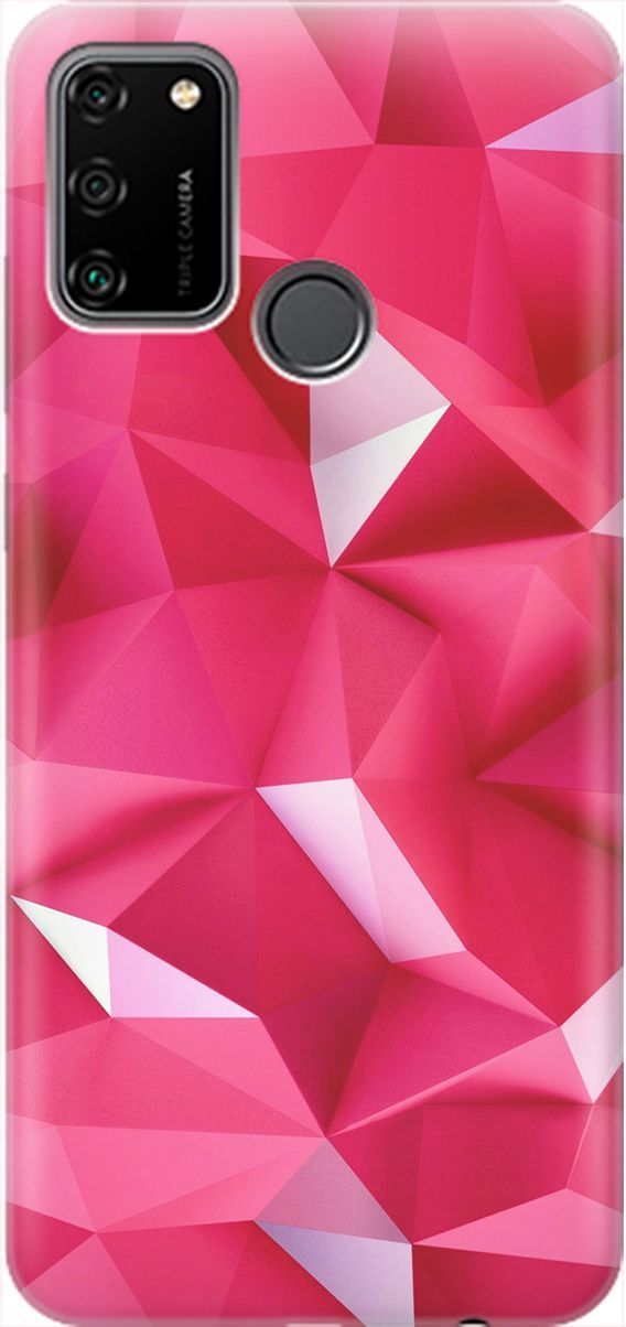 

Силиконовый чехол на Honor 9A с принтом "Малиновые ромбы", Красный;розовый, 1888
