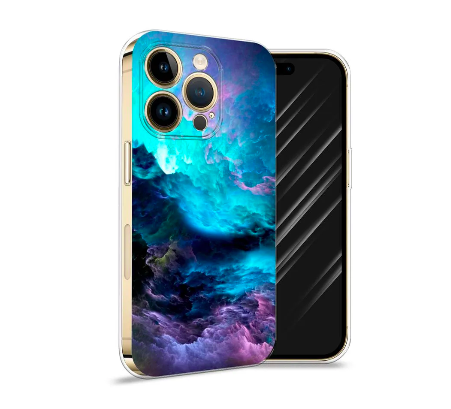 

Чехол Awog на Apple iPhone 14 Pro Max / Айфон 14 Pro Max "Бирюзовое небо", Разноцветный, 15050-4