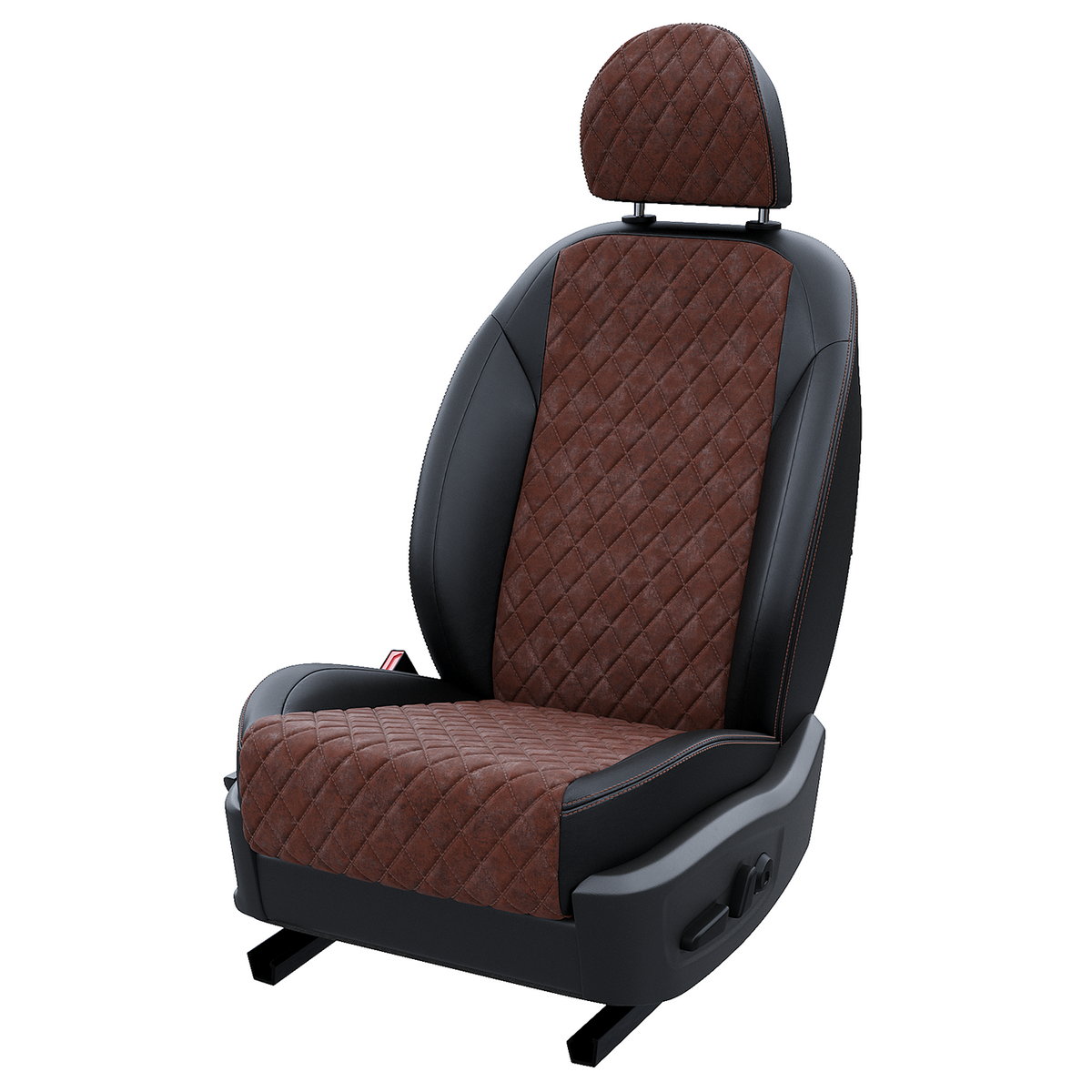 

Чехлы на сиденья АвтоЛето для УАЗ Pickup ресталинг 2 LA16252C289 Алькантара ромб, Коричневый;черный, LA1625