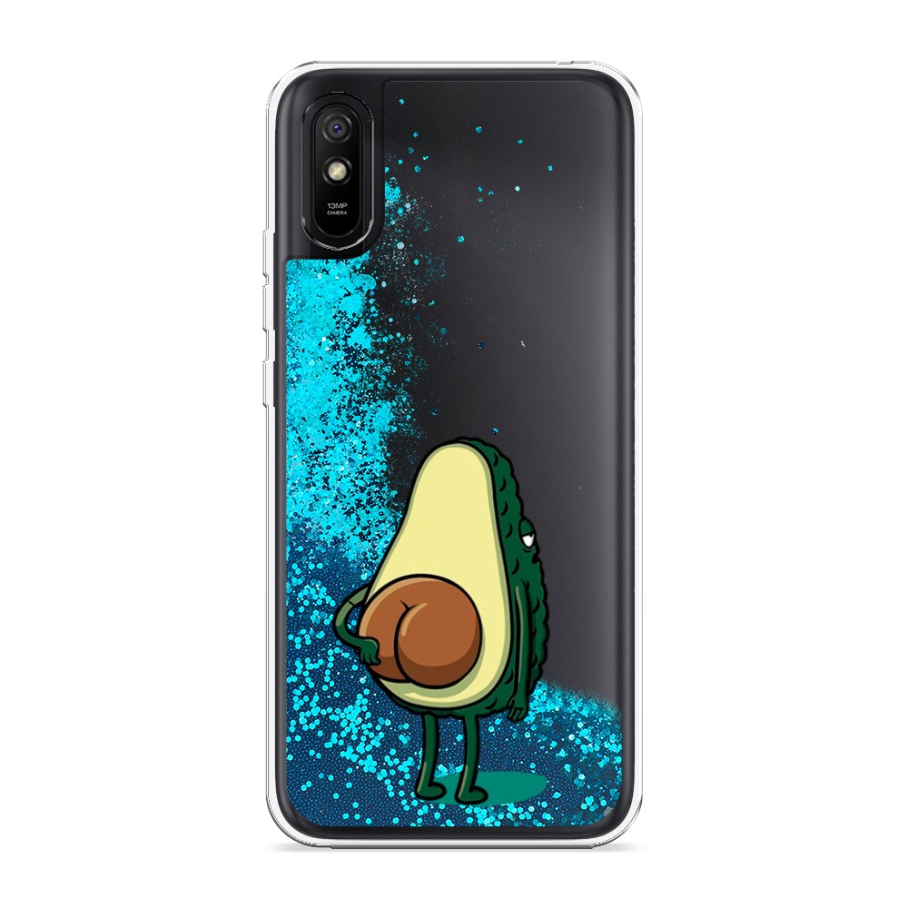 

Жидкий чехол с блестками "Попа авокадо" на Xiaomi Redmi 9A, 38993-1