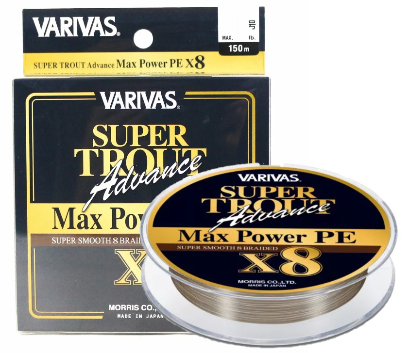 

Шнур плетёный Varivas PE 8 Super Trout Advance MAX POWER PE 150m, #1.0 18,1LB