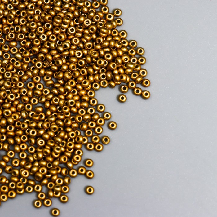 

Бисер Арт Узор стекло 11/0 Металлик. Золото 10 гр, Золотистый