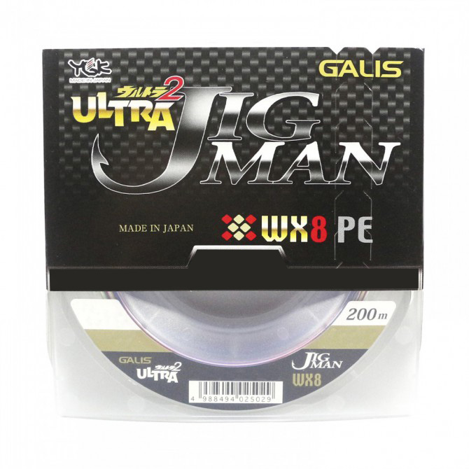 

Шнур плетёный PE YGK - GALIS ULTRA 2 JIG MAN WX8 100м #4 multicolor 26кг.