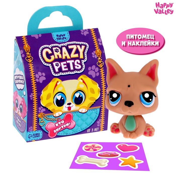 

Игрушка-сюрприз Crazy Pets с наклейками, Пони и питомцы