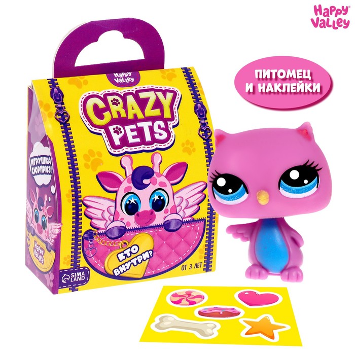 

Игрушка-сюрприз Crazy Pets с наклейками, Пони и питомцы