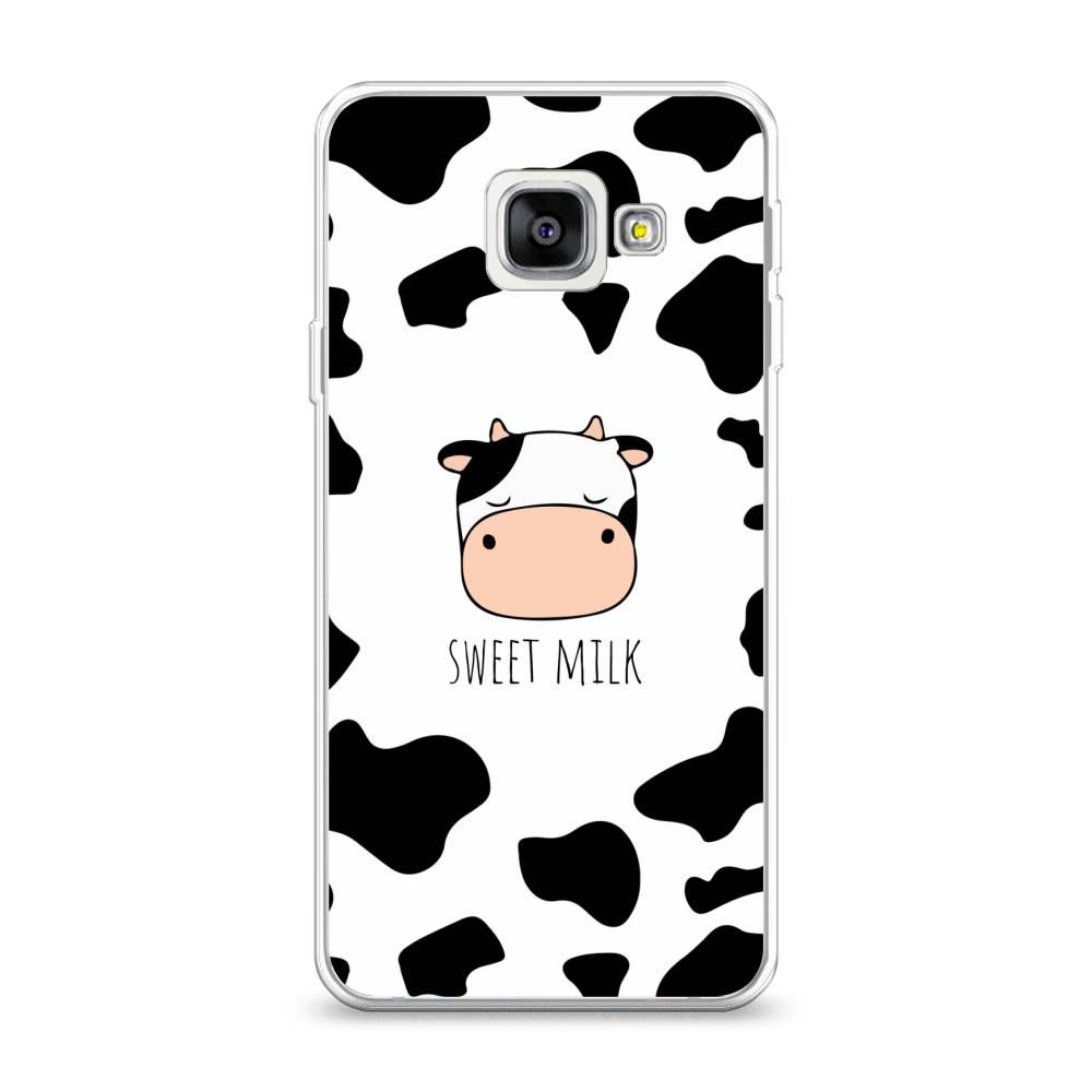 

Чехол на Samsung Galaxy A3 2016 "Sweet milk", Розовый;белый;черный, 20250-1