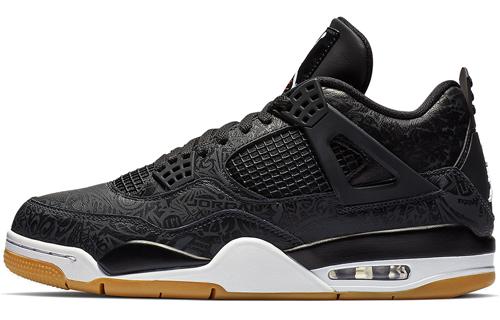 

Кеды унисекс Jordan Air Jordan 4 black laser черные 44 EU, Черный, Air Jordan 4 black laser