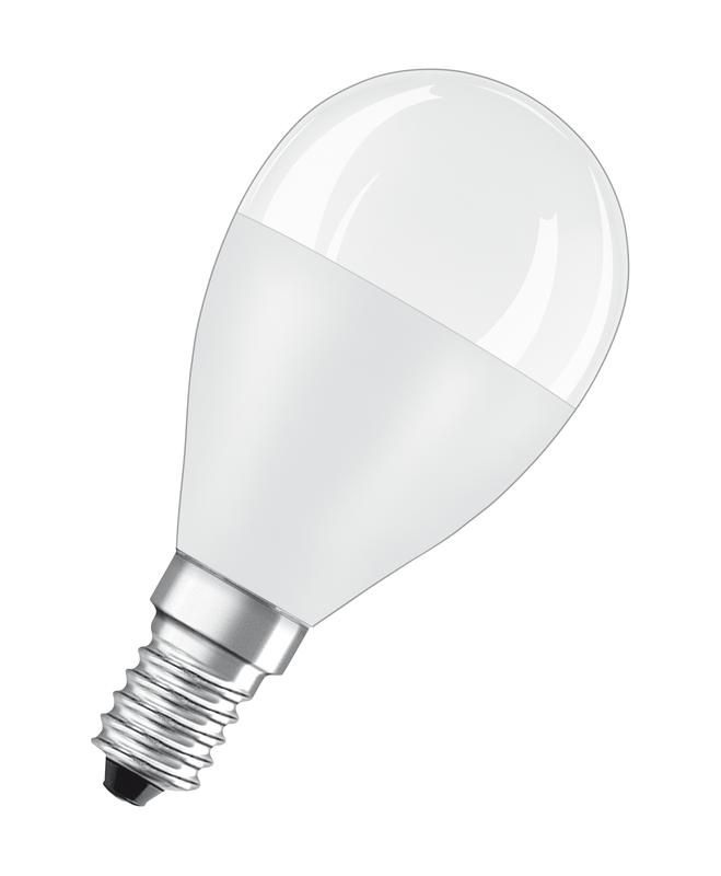 Лампа светодиодная LED 10SW/840 шар матовая E14 230В 10х1 RU OSRAM 4058075579743