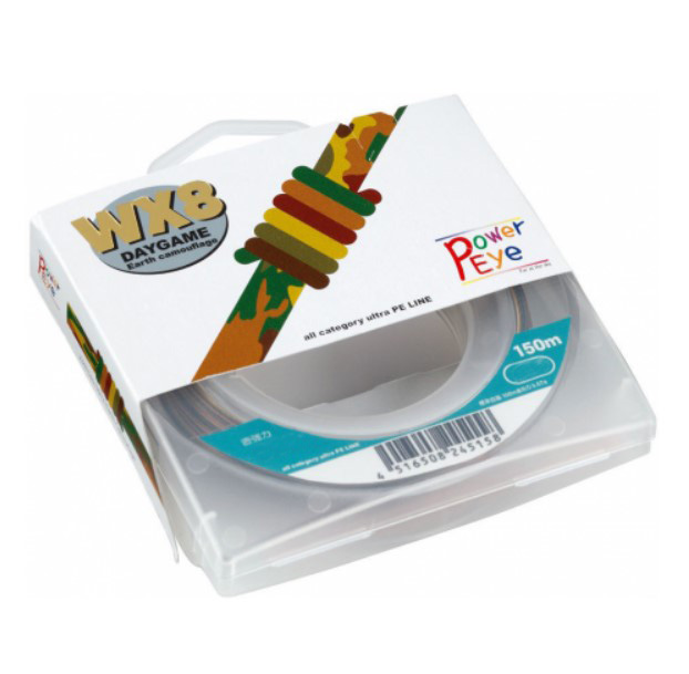 

Шнур плетёный PE Power Eye WX8 DAYGAME #0.6 150м multicolor 4,5кг