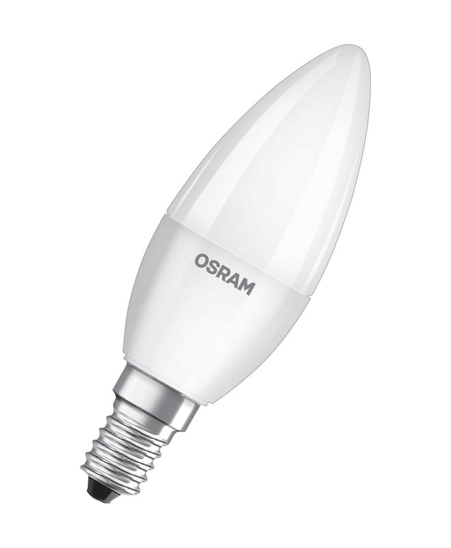 Лампа светодиодная LED 7SW/865 свеча матовая E27 230В 10х1 RU OSRAM 4058075579507