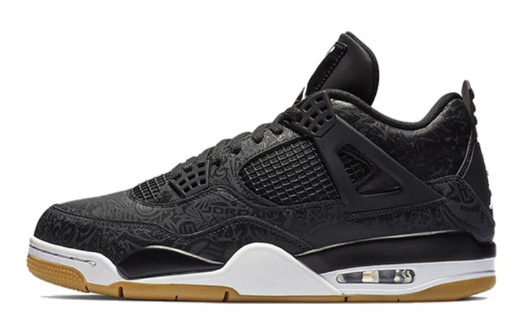 

Кеды унисекс Jordan Air Jordan 4 Black Laser GS черные 38.5 EU, Черный, Air Jordan 4 Black Laser GS