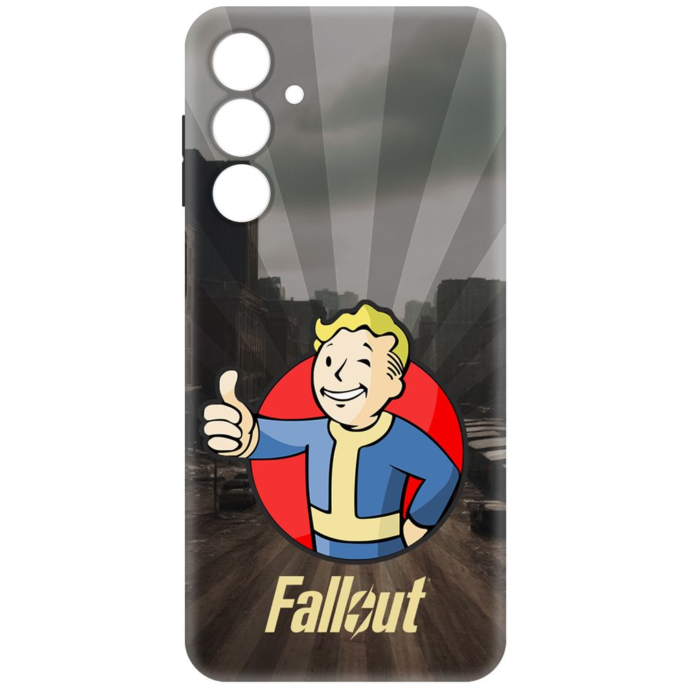 

Чехол-накладка Krutoff Soft Case Фоллаут (Fallout) - Волт-бой для Samsung Galaxy A16, Черный