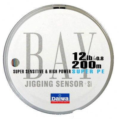 Шнур плетёный PE Daiwa - BAY JIGGING SENSOR 200m #1.5 multicolor 9кг.