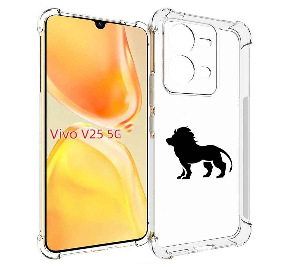 

Чехол MyPads Лев для Vivo V25 5G / V25e, Прозрачный, Tocco