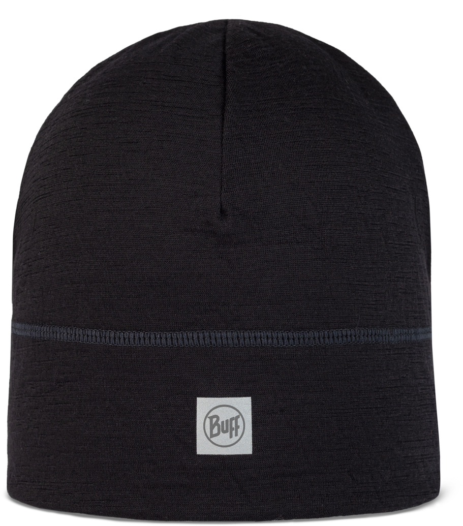 

Шапка унисекс Buff Hat Wool Lightweight solid black, р.53-62, Черный, Hat Wool Lightweight
