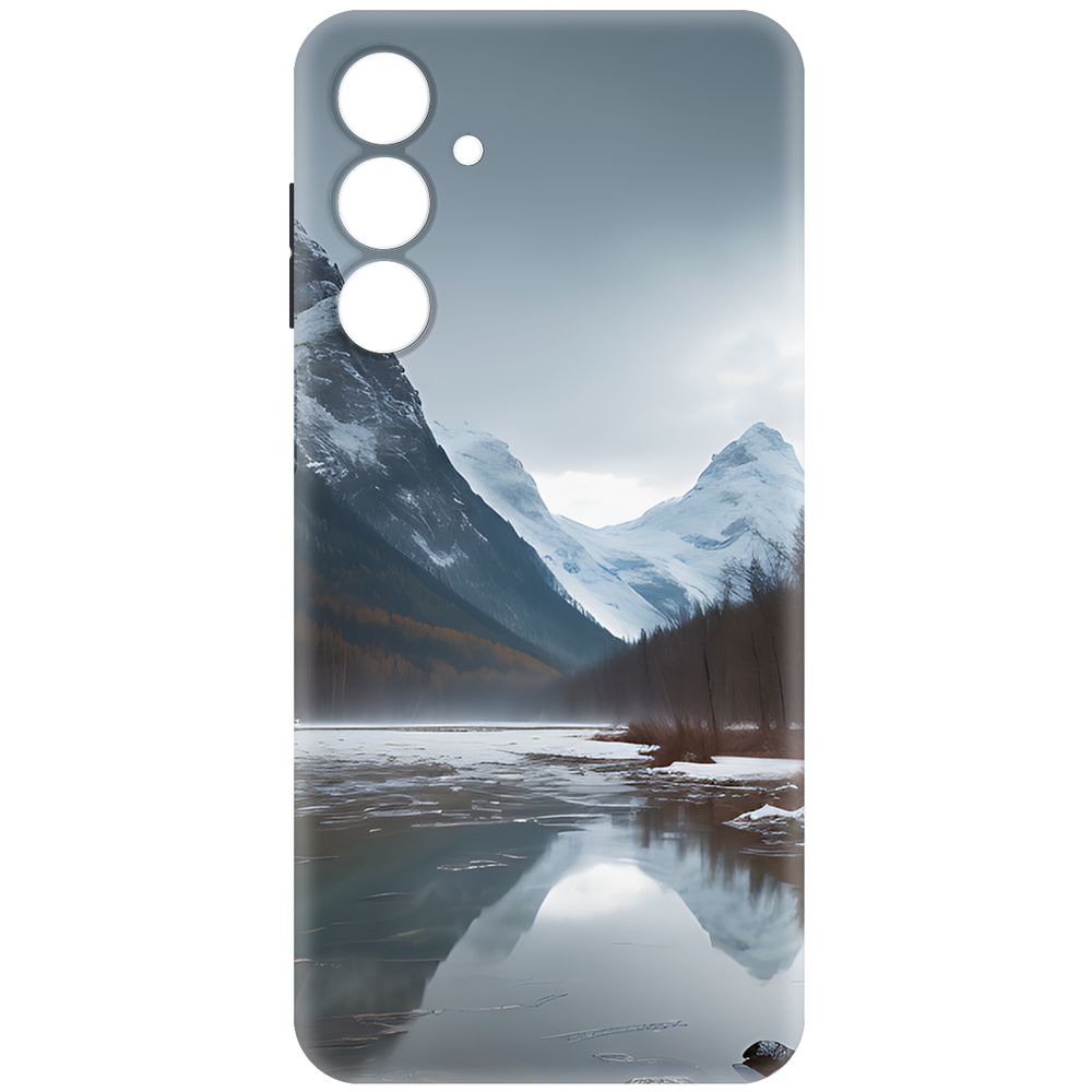 

Чехол-накладка Krutoff Soft Case Весенняя оттепель для Samsung Galaxy A16 черный