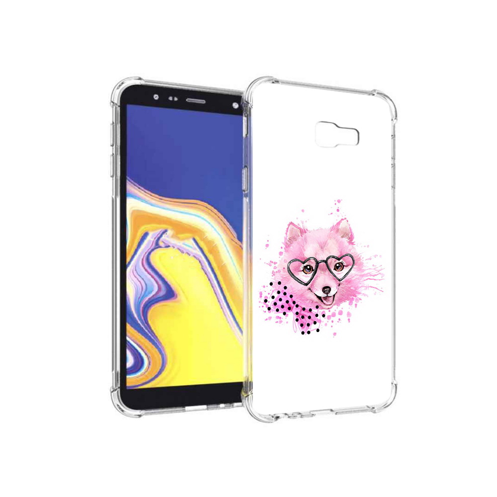 

Чехол MyPads Tocco для Samsung Galaxy J4+ (2018) розовый волченок (PT118081.545.585), Прозрачный, Tocco