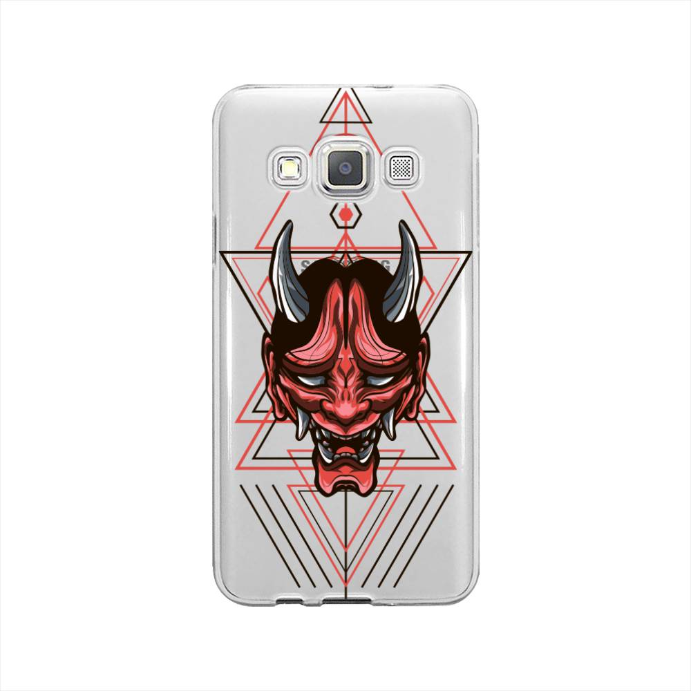 

Чехол на Samsung Galaxy A3 "Hanya Oni mask", Серый;красный;черный, 20150-4