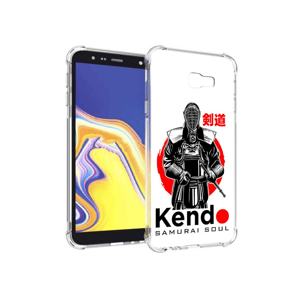 

Чехол MyPads Tocco для Samsung Galaxy J4+ (2018) рисованый самурай (PT118081.545.581), Прозрачный, Tocco