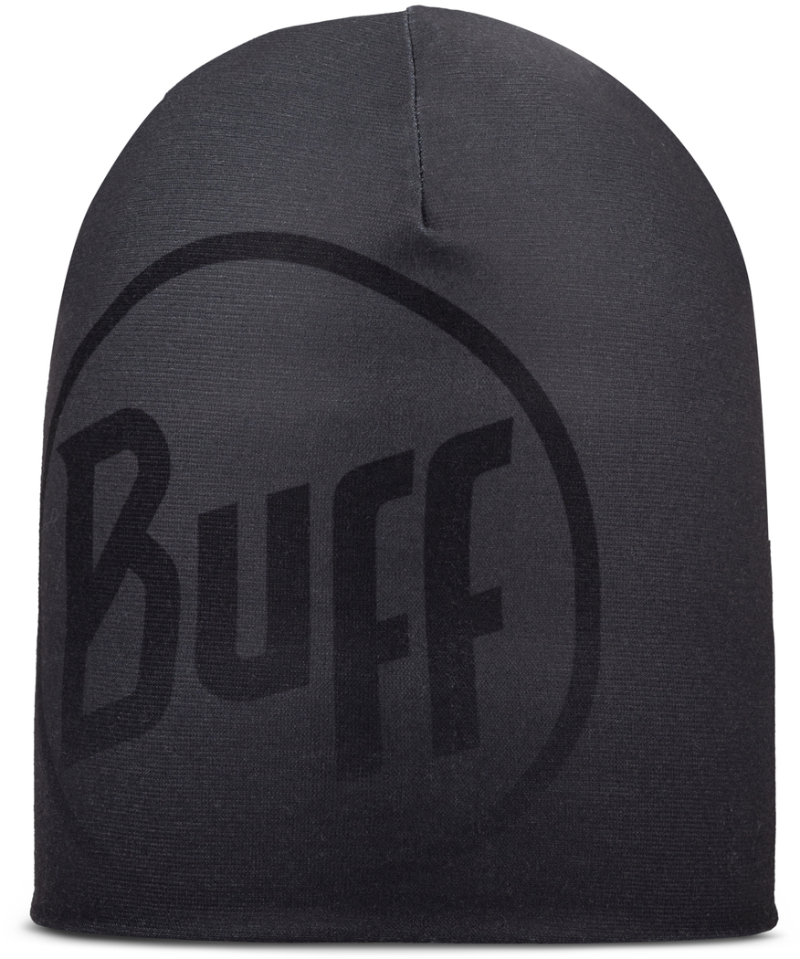 Шапка унисекс Buff Hat EcoStretch solid black, р.53-62